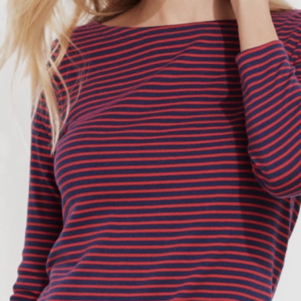 Vineyard Vines striped boatneck Sankaty top M